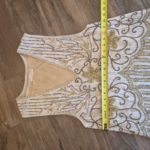 XS-M SPELL Spell & the Gypsy Collective Elsa Sequin Mini Dress in Eggnog - Picture 10 of 16